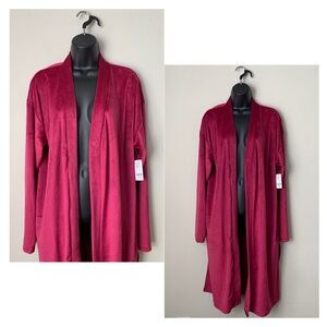 New York & Company Velour Duster Jacket